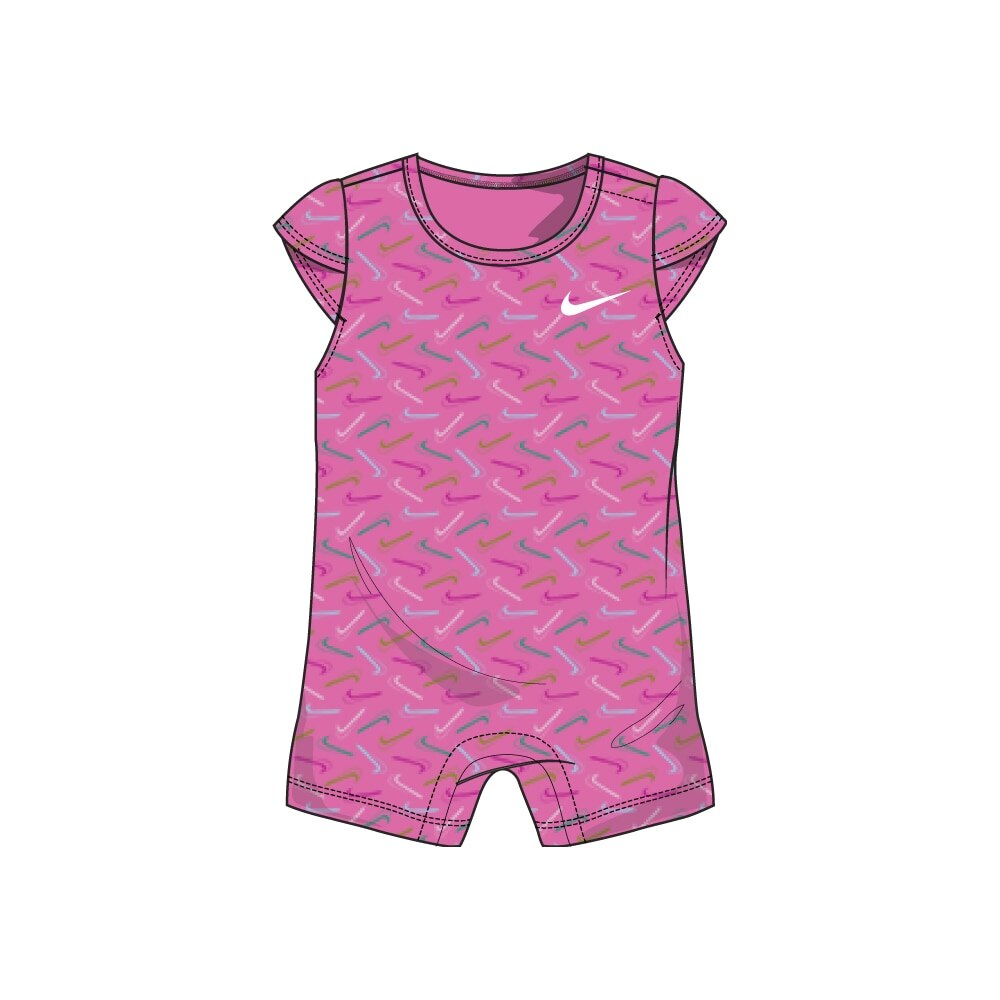 Body Camiseta Nike Kids Swoosh Logo Baby Girls 0-9M SP24