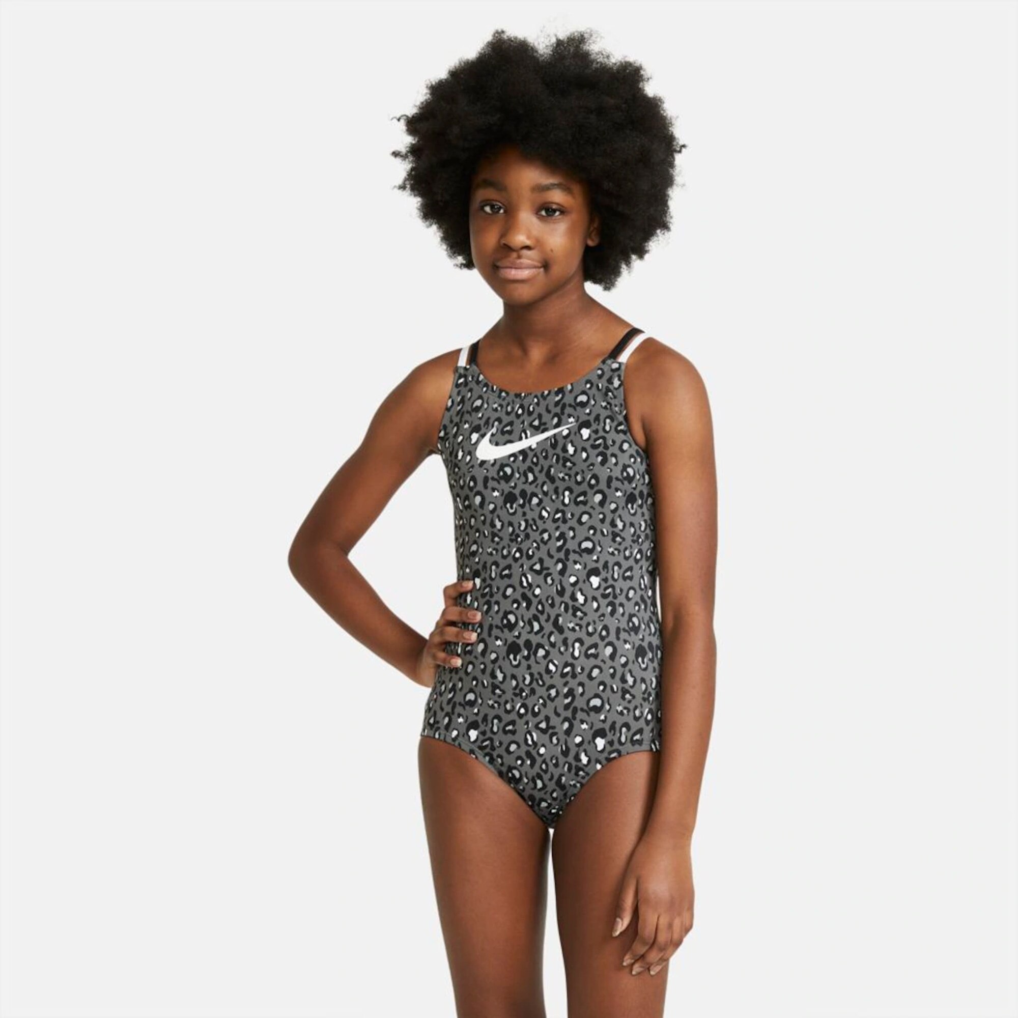 Maiô Nike Swim Spiderback Cheetah Infantil