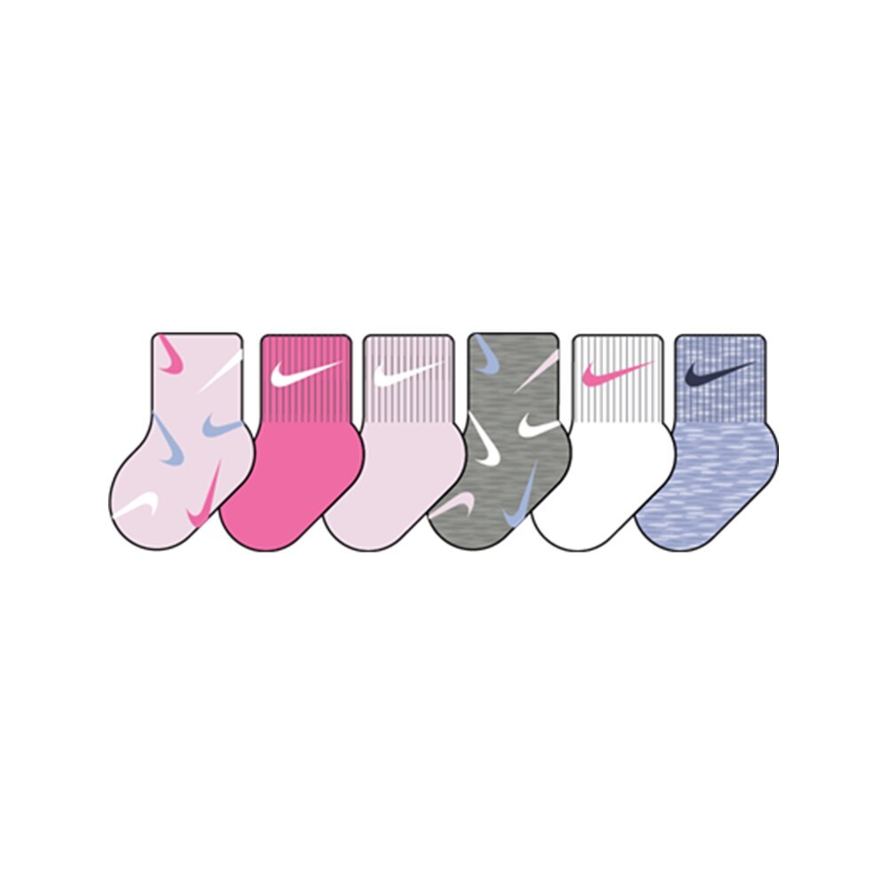 Meias Nike Kids Swooshfetti Ankle Sock (6 Peças) 12-24M SP24