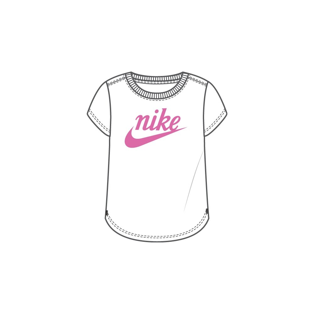 Camiseta Nike Kids Script Futura Girls 4-7A SP24